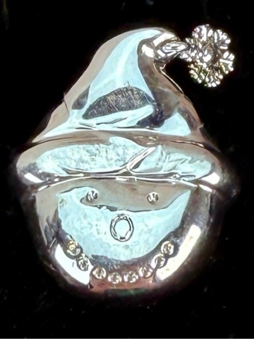 Vintage Silvertone Festive Holiday Winter Snowman Brooch